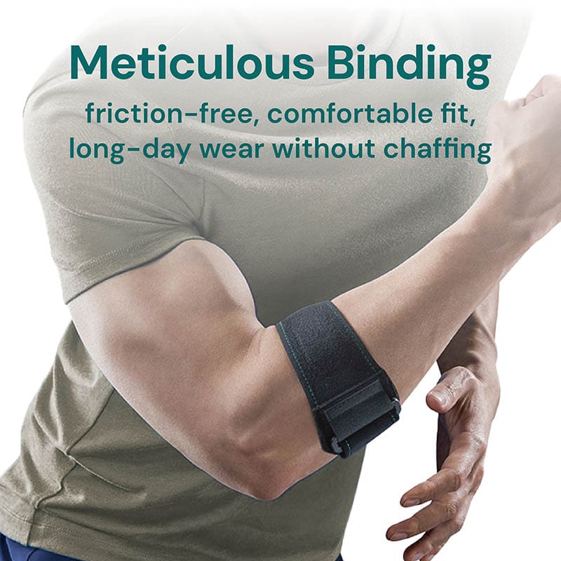 4DflexiSPORT Padel Tennis Elbow Strap (ROYAL BLUE) Maximise Forearm Power And Strength, Improve Match Performance. Reversible To Fit Both Arms, Unisex - View #5